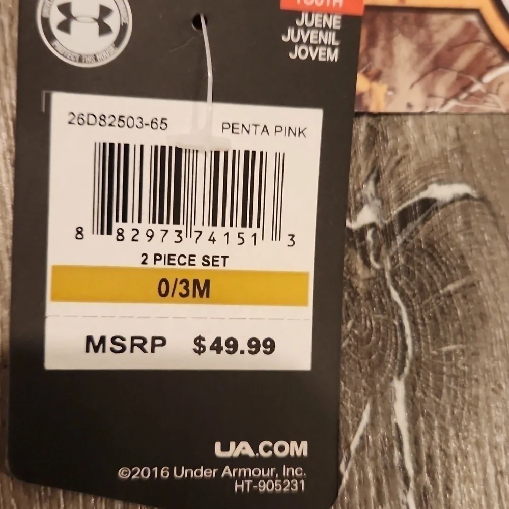 UnderArmour new tags